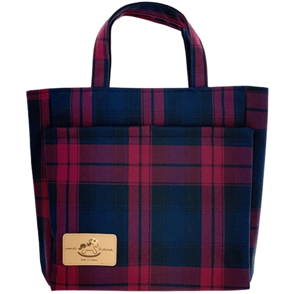 Uma Hana Handbags - Waterproof Plaid Mini Tote Handbag